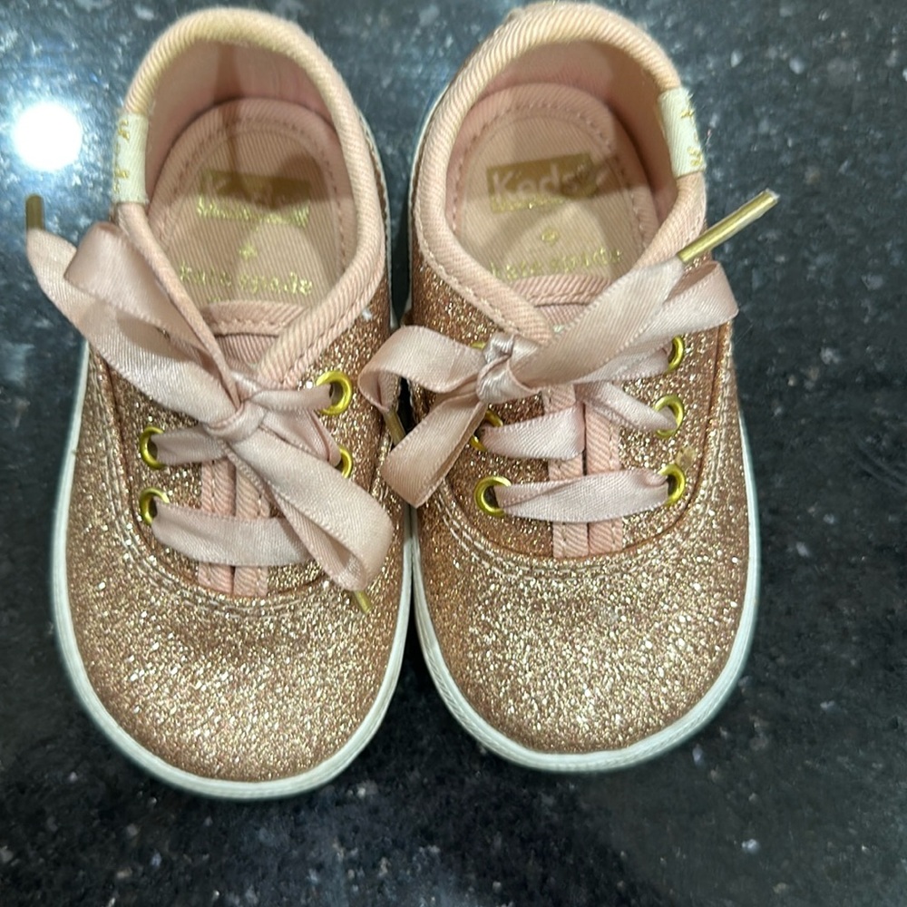 Rose gold Kate Spade Infant Keds